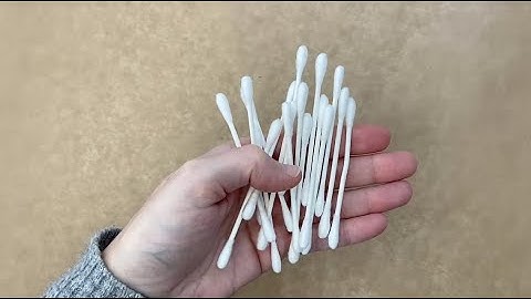 Schauen Sie, was ich mit diesen Ohrenstäbchen gemacht habe!