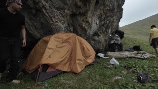 Motorcycle Camping Adventure. Everything Gone Wrong: Survival in the Wild with a Tent, Cooking Meals