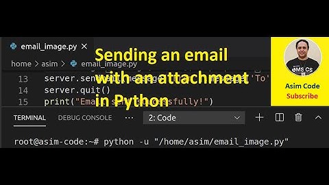 How to send Email Attachments with Python