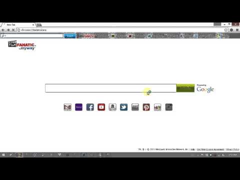 How to remove Film Fanatic (by myway) extension from Google Chrome