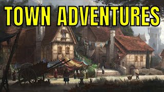 TOWN FANTASY MAPS for Adventures - Game Master Guide #6 🔴#4k LIVE