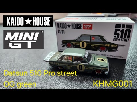 Kaido house x mini gt Datsun 510 pro street og green khmg001 - YouTube