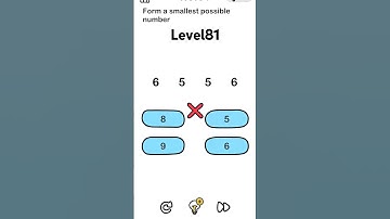 Form a smallest possible number #brainout81 #shorts #shortvideo #brainout #gaming #braintest #new
