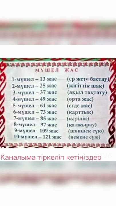Мүшел жас - YouTube