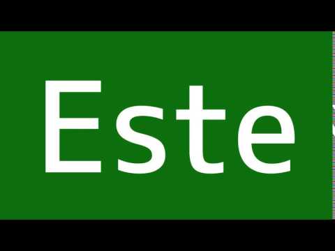How to say East in Spanish