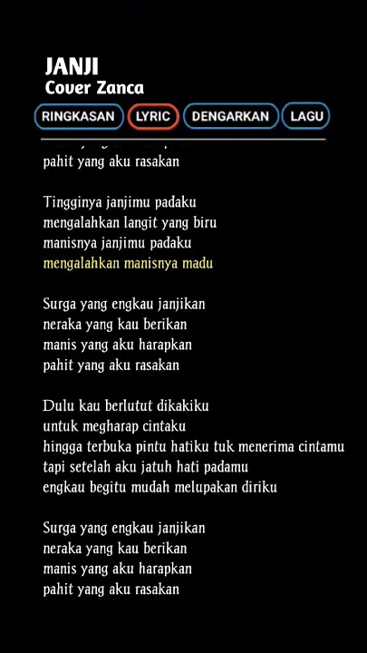 Janji - Evi Tamala || Cover Lagu Zanca || lirik lagu viral tiktok #janji #evitamala #zanca