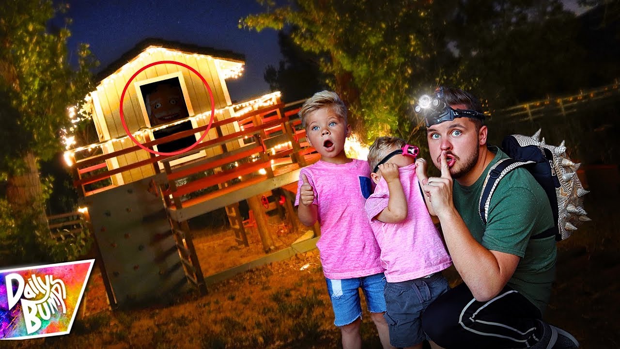 canon definicion OVERNIGHT In SECRET ABANDONED TREEHOUSE Challenge! 😱 (3AM WAS CRAZY!)