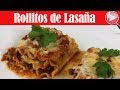 Receta - Rollitos de Lasaña Facil  - Recetas en Casayfamiliatv