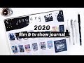 2020 movie  tv show bullet journal set up  january spreads incl mini reviews