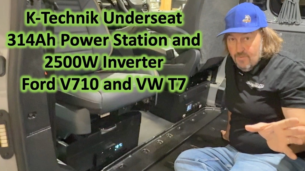 K-technik 314Ah Power Station and 2500W Inverter - Ford V710 VW New T7 Transporter Caravelle
