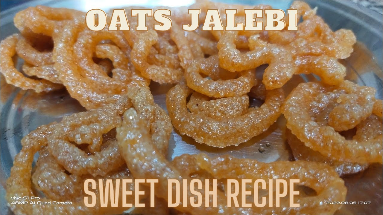 Oats Jalebi Oats Funnel cake Recipe YouTube
