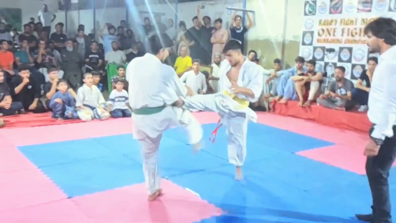 pakistan kyokushin 🥋🥋 karate fight 🥋🥋all Karachi championship 🏆🏆 round 1 fight 💪💯