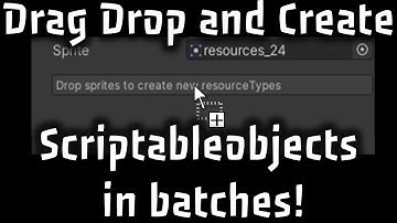 Create Scriptableobjects in Batches - Mass Scriptableobject creation from sprites - Tutorial