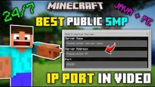 New Best Public SMP Server For Minecraft 1.21 🔥 | Java + PE | Cracked | 24/7 Online | Free To Join