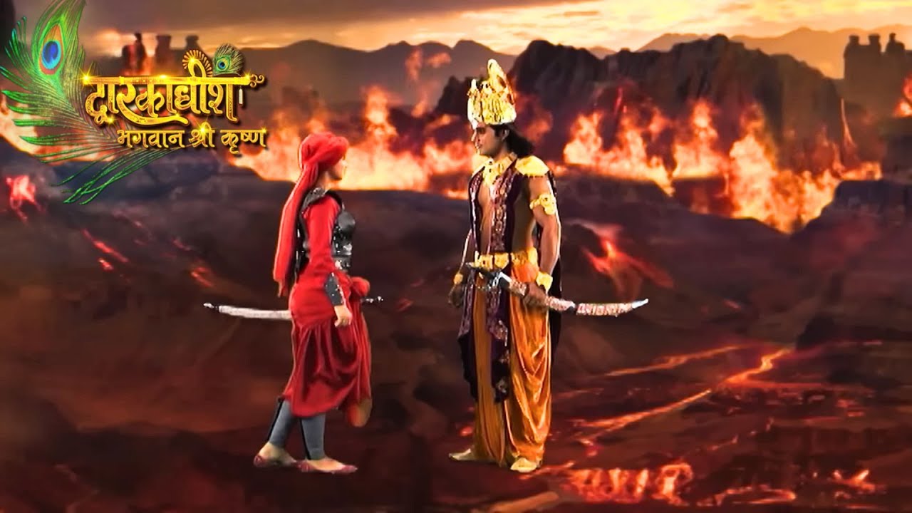 युद्ध क्षेत्र में सत्यभामा ने दिया श्री कृष्णा का साथ | द्वारकाधीश - भगवान श्री कृष्णा