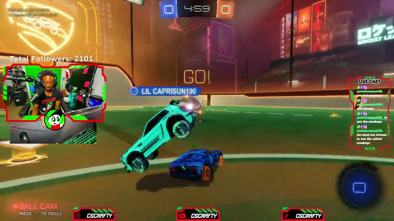 CsCrafty plays with BALLS AND CARS in Rocket League!