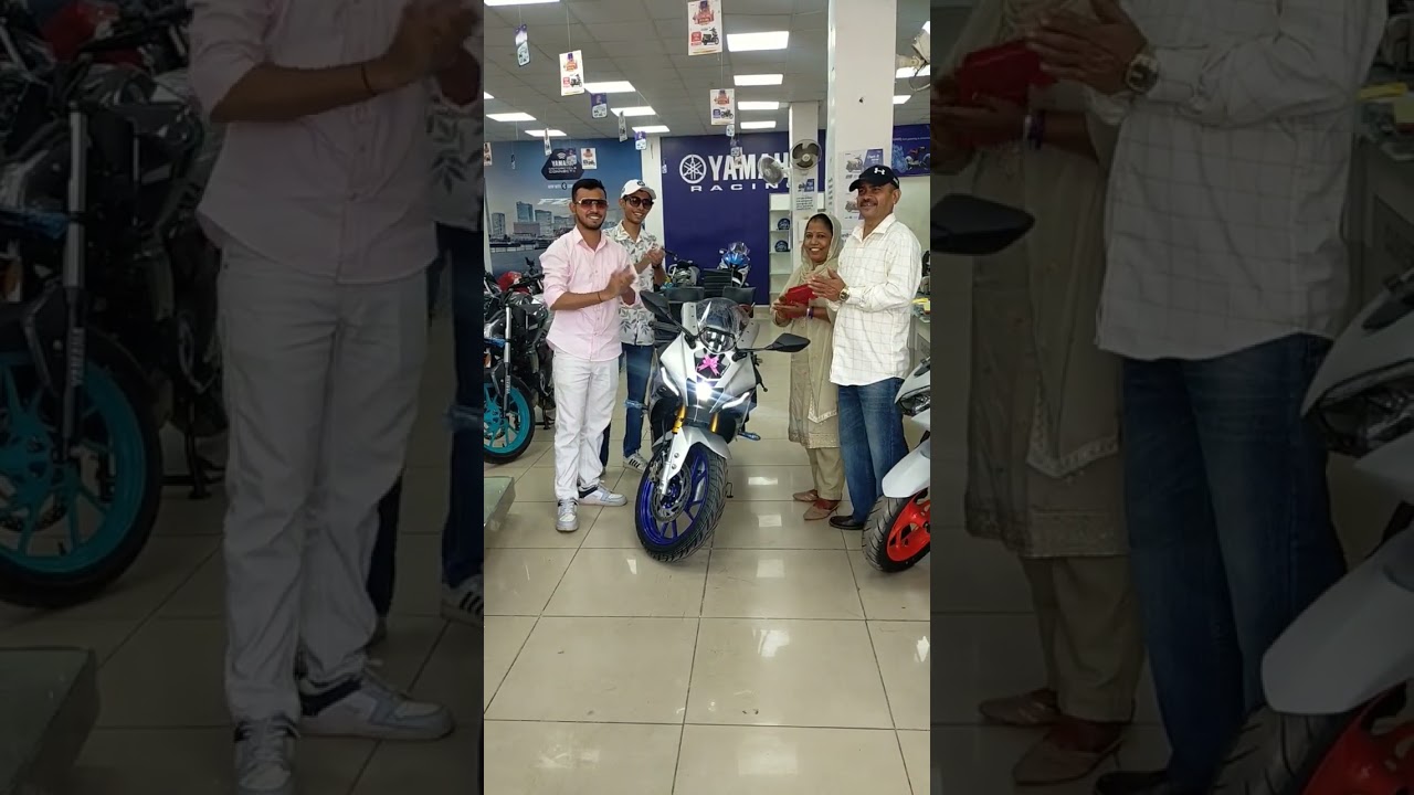 Finally taking delivery of R15M 💙💙 dream comes true 