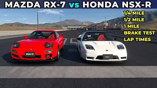 Gran Turismo 7 Drag Race: Mazda RX-7 FD vs Honda NSX-R screenshot 4