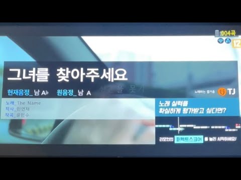 그녀를 찾아주세요 - 더 네임 (노래방cover)