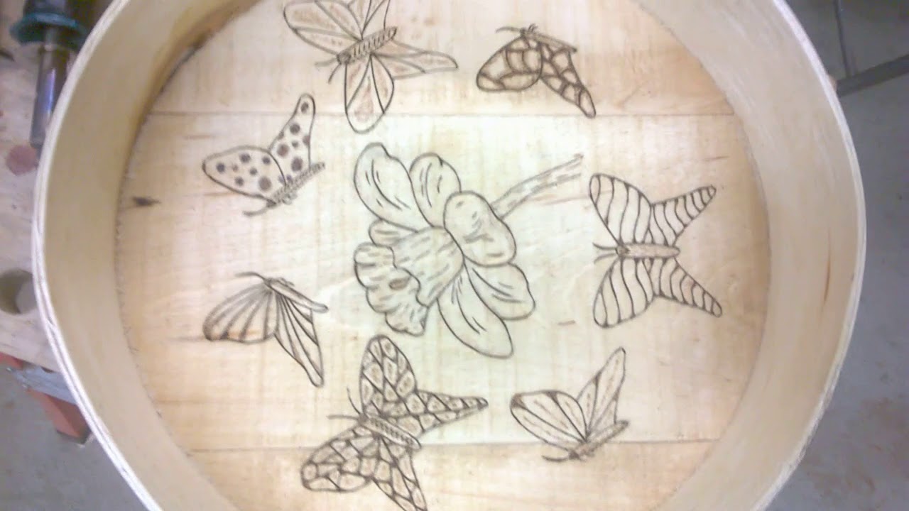 wood burning part 3 a couple of finished projects - YouTube