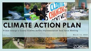 PGC Climate Action Implementation Task Force Meeting March 13, 2024 Net Worth