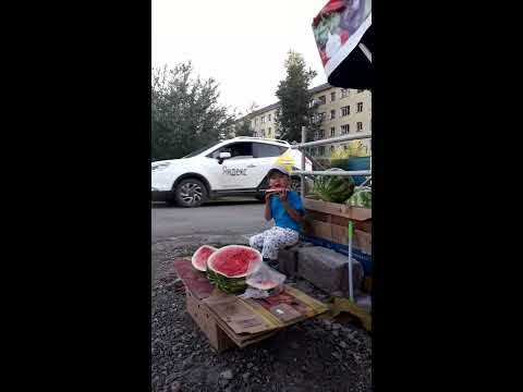 продавец арбузов .астана - YouTube