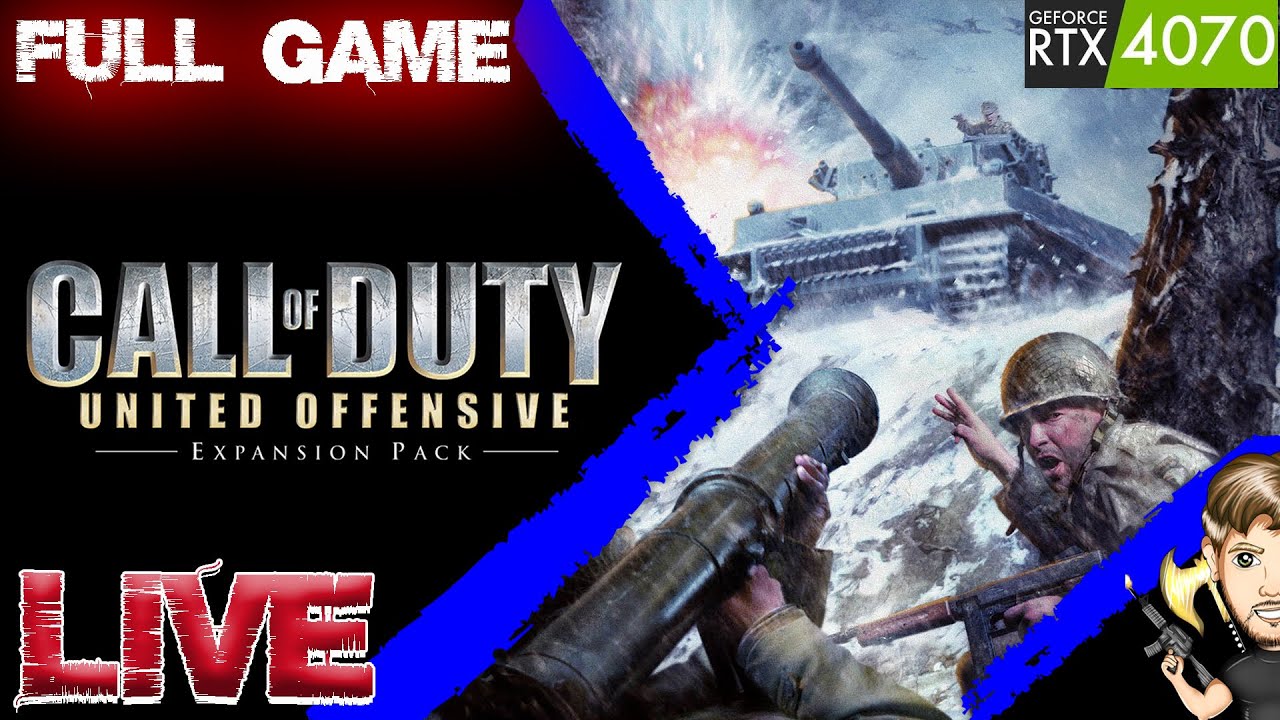 🔴LIVE CALL OF DUTY United Offensive 2004 Gameplay Walkthrough FULL GAME 1440P/60FPS 
