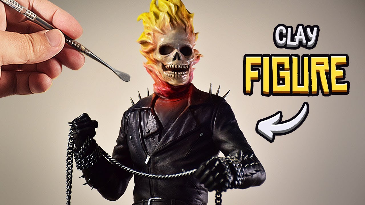 I MADE Ghost Rider out of CLAY Nicolas Cage version
