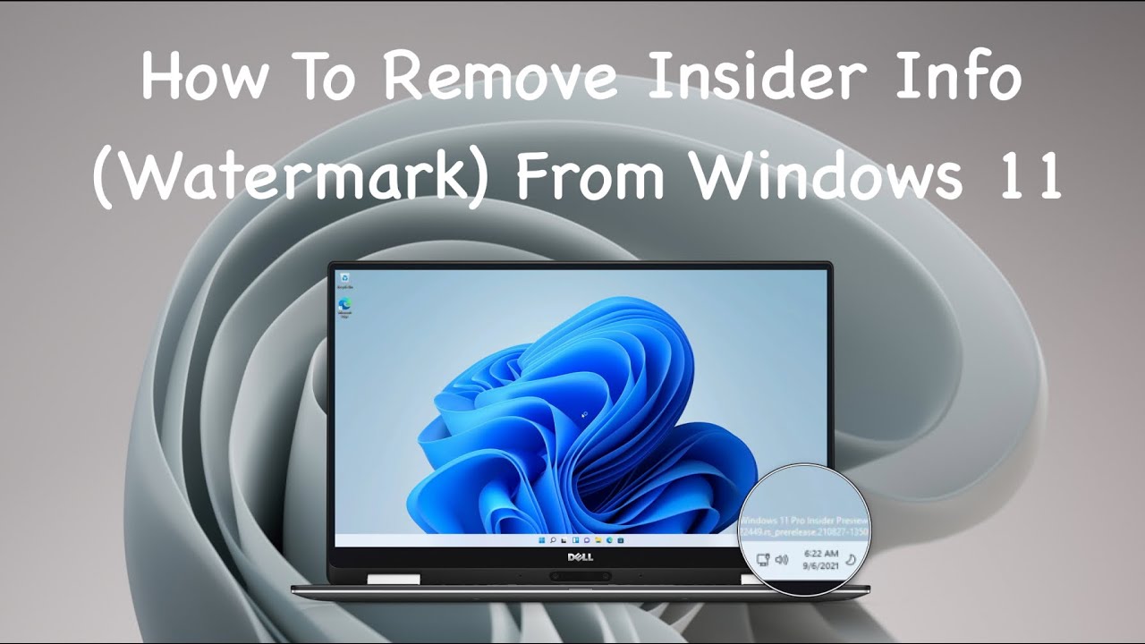 how to remove windows watermark
