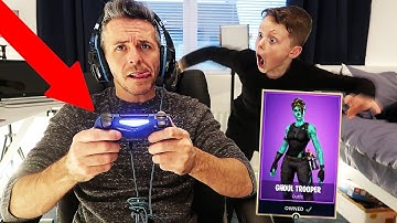 SPYING on my DAD for 24 HOURS!! *i caught him playing fortnite!*