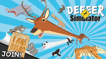 DEEEER Simulator Your Average Everyday Deer Game - Gameplay No Commentary