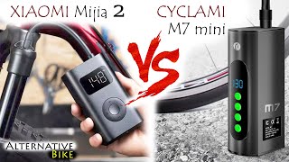 Міні вело компресор Cyclami M7 та Xiaomi 2: ТЕСТ, порівняння, огляд.