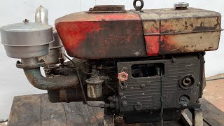 Restoration Damaged Old Samdi D24 Diesel Engine // Restore And Reuse Old Rusty Rice Mill Motor