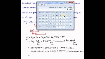 Present value of an uneven cash flow - Example 1