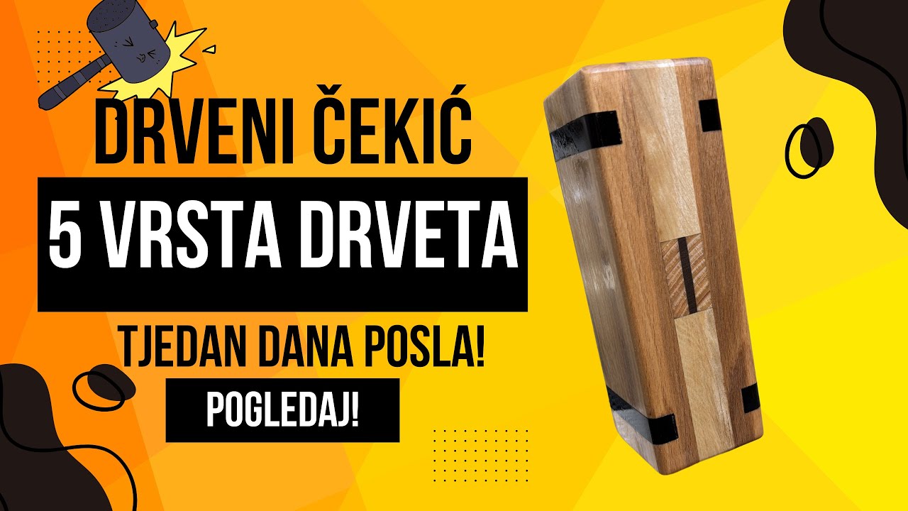 Predobro! Drveni Čekić Sa 5 Vrsta Drveta!