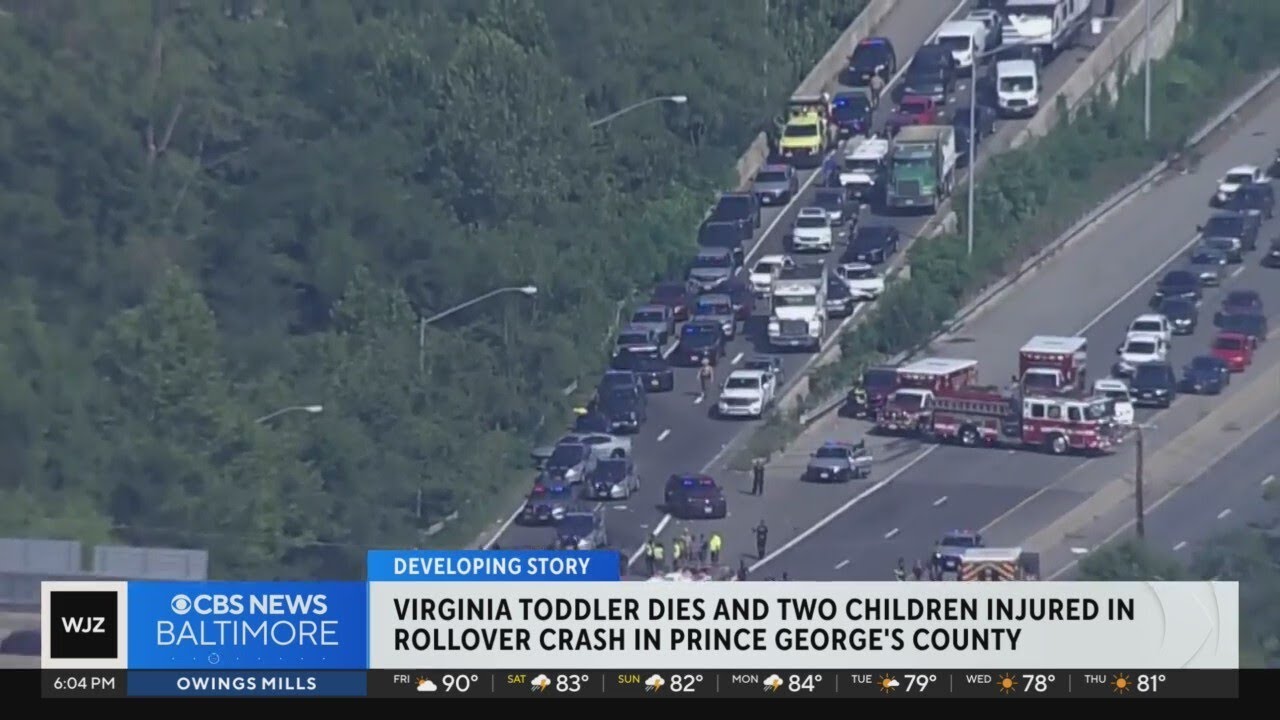 Toddler killed in Maryland crash after abducted in Virginia - YouTube