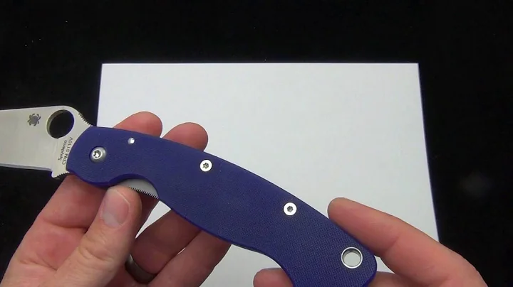 Spyderco Military Dark Blue G10 and CPM S110V