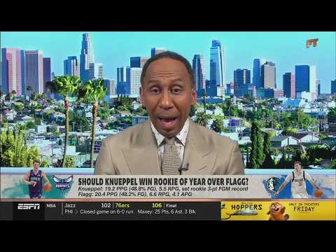 FIRST TAKE | "Knueppel will win ROTY" - Stephen A. reacts to Hornets historic win over Celtics
