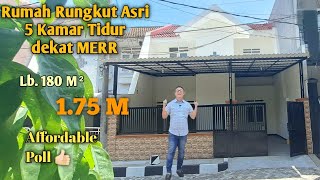 Rungkut Asri 5 Kamar Hanya 1.75M‼️ Sebelah MERR dekat UPN, Bandara, Toll.