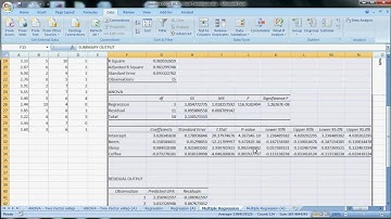 Excel Techniques - 14 - Multiple Regression.avi