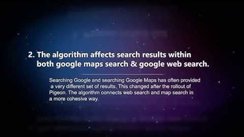 Google SEO Algorithm Updates   Pigeon