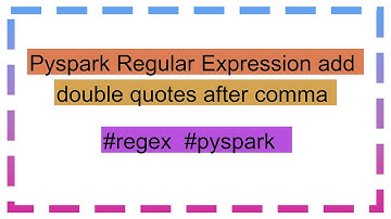 Pyspark Regular Expression add double quotes after comma