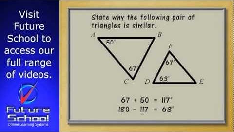 Similar triangles.