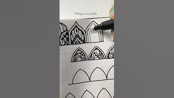 Easy Intricate Mandala Pattern #shorts #shortsyoutube #mandalapatterns #mandala #mandalas