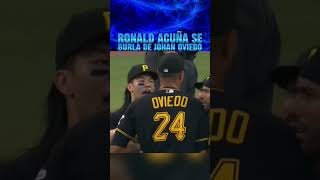 Altercado entre Ronald Acuña y Johan Oviedo 🔥⚾️ #mlb #baseball #shorts