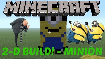 MINECRAFT Pixel Art - How To Make A MINION (simple)