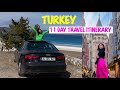 Turkey Travel Vlog  | 2700+ Kms Road-trip | 11day Itinerary