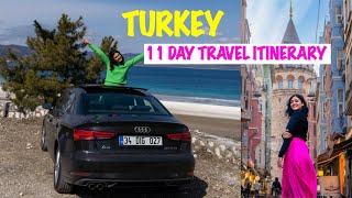 Turkey Travel Vlog | 2700+ Kms Road-trip | 11day Itinerary