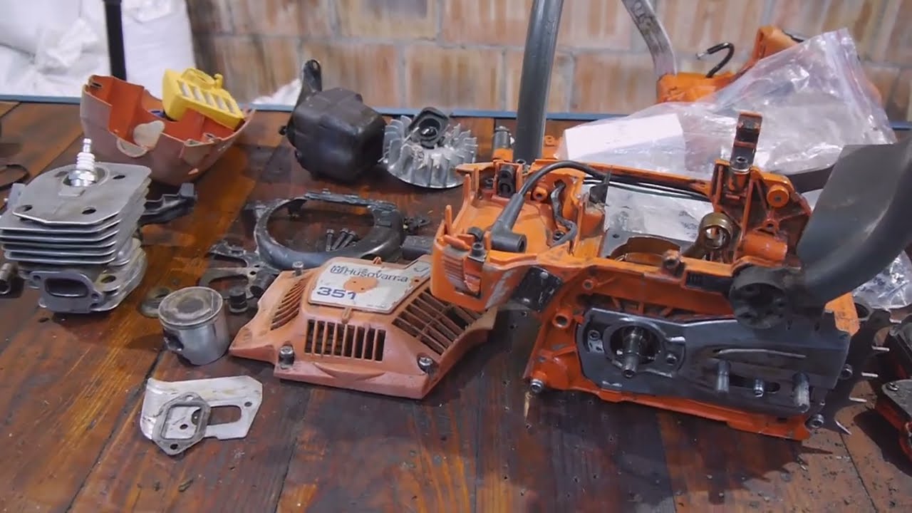 #rpgarażowo.  Husqvarna 351. Naprawa. Montaż krok po kroku. Ciekawa historia.