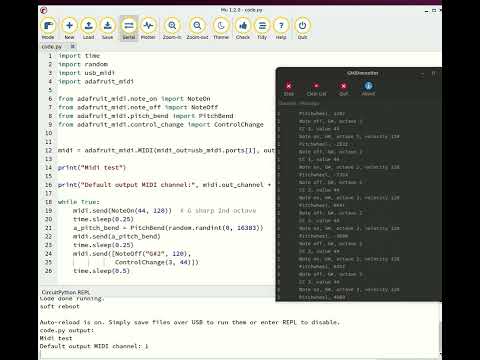 CircuitPython MIDI on a PICO(2)